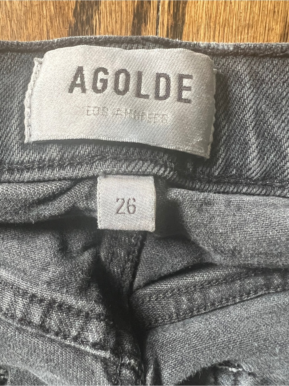 Agolde Black Skinny Jeans with Raw Hem - Picture 4 of 8
